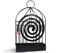 Support de Bobine de Moustique, Porte-encens Anti Moustique, Bobine Moustique Métal Support, Anti Moustique Porte Encens en Acier Inoxydable, pour Le Camping à la Maison et Le Jardin(Noir)