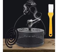 Support de Bobine de Moustique, Porte-encens Anti Moustique, Bobine Moustique Métal Support, Support Bobine, Boîte Bobine Moustique, Anti-Moustique, pour Le Camping à la Maison et Le Jardin（C）