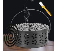 Support de Bobine de Moustique, Porte Encens Classique,Support Bobine Anti-MoustiqueMétal Brûleur d'Encens, Mosquito Coil Holder Support de Bobine de Moustique Portatif, Support de Bobine de Moustique