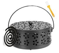 Support de Bobine de Moustique, Support de Bobine D'encens, Support Spirale Anti Moustique Portable, Métalliqu, Support Spirale Anti Moustique pour Salon, Chambre à Coucher, Extérieur