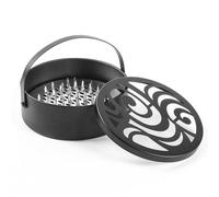 Support de Bobine de Moustique,Support de Spirale Anti-Moustiques,Porte Spirale Anti Moustique en Métal, Boîte Anti-Moustiques,avec Poignée Couvercle,pour Intérieur et Extérieur,Maison,Camping,Noir