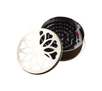 Support de bobine portable en acier inoxydable avec couvercle et poignée - Distributeur de bobine mobile - Pour barbecue, arrière-cour, pique-nique, terrasse, maison, jardin, camping, extérieur et
