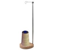 Support de bobine réglable à fil | Support télescopique de 16 à 39,4 cm | Support de base en bois pour matelassage et broderie ; Univ Ersal Sewing Co Ne Rack pour grandes bobines, surjeteuses