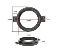 support de bobine vocale de Tweeter à 25 curs, 2 pièces, support enfichable, support en plastique pour bobines vocales Trebel, pièces de réparation pour haut-parleurs de Tweeter Nipseyteko