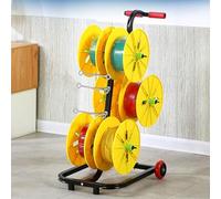 Support de Bobines de Fil Métallique Chariot À Câbles Multi-essieux,Rangement de Câbles Automobiles Distributeur Câbles Robuste Dérouleur de Câbles Enrouleur de Câbles,Chariot À roulettes pour Câbles