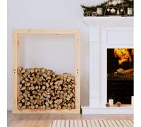 Support de Bois de Chauffage Marron Miel 100x25x100cm Bois Pin Cheminée vidaXL