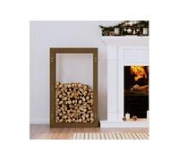 Support de bois de chauffage Marron miel 60x25x100 cm Bois pin