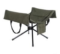 Support de bois de chauffage pliable en aluminium avec sac de transport en toile pour jardin, terrasse, plage, feux de camp, charge maximale de 30 kg (vert)