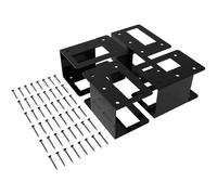 Support de bois de chauffage - Support de rangement en bois robuste pour cheminée, empilage réglable, peu encombrant, organiseur de rangement pour intérieur et extérieur, feux de, garage, grange