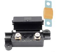 Support de boîte à fusibles pour fusible midi, bloc de fusibles de 40 A avec accessoires thermorétractables, porte-fusible de câble de 16 mm² pour usage industriel, double batterie et caravane, (40 A