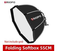 support de boîte à lumière octogonale pliable,support de boîte à lumière pour Yongnuo Speedlite,55cm 65cm 90cm 120cm - Type 55cm Softbox