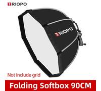 support de boîte à lumière octogonale pliable,support de boîte à lumière pour Yongnuo Speedlite,55cm 65cm 90cm 120cm - Type 90cm Softbox