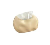 Support de boîte à mouchoirs en forme de nuage abstrait, couverture de galets irrégulière for décoration d'intérieur minimaliste(Beige)