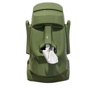 Support de boîte à mouchoirs - Statue de l'île de Pâques - Organiseur de serviettes, support de lunettes de | Décoration de bureau pour coiffeuse, étagère, étude, dortoir, salon, salle de bain