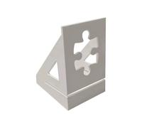 Support de boîte de puzzle avec base antidérapante, présentoir d'accessoires de puzzle pour couvercle multifonction en plastique pour organisateur de puzzle (blanc)