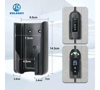 Support de boîtier de commande pour chargeur de véhicule électrique, support mural pour borne de recharge EV, installation facile, plastique ABS Control box holder