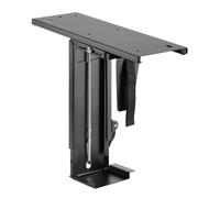Maclean MC-885 B Support Universel pour Ordinateur de Bureau, PC, sous-Meuble, jusqu'à 10 kg, Extensible, pivotant à 360°