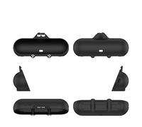 Support de boîtier en Silicone pour Beats Pill 2024 Housse de Protection Mignonne pour Haut-Parleur Intelligent Protection Contre Les Chutes pour Enfants Anti-poussière Couleur Unie (Noir)