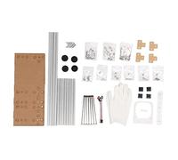 Support de boîtier Ouvert pour Ordinateur ATX, Cadre Nu DIY en Alliage d’Aluminium avec 4 emplacements PCI, châssis de Banc de Test Ouvert pour Carte mère ATX et Plateforme de (Argent)