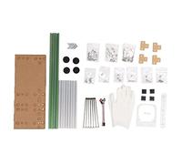 Support de boîtier Ouvert pour Ordinateur ATX, Cadre Nu en Alliage d’Aluminium DIY avec 4 emplacements PCI, Banc d’essai Ouvert pour Le minage et l’Assemblage à Domicile, (Vert Argent)