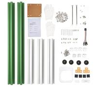 Support de boîtier Ouvert pour Ordinateur ITX, Cadre Nu en Alliage d’Aluminium à Faire soi-même avec Une Excellente Dissipation Thermique, Structure modulable pour Carte mère ITX (Vert Argent)