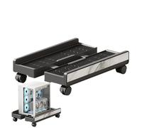 Support de boîtier pour PC | Chariot roulant réglable avec roues de frein | Support de sol portable pour PC | Pour le lieu de travail, ordinateur portable, salle de jeux