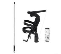 Support de bombe aérosol, adaptateur de tige d'extension avec sangles sécurisées, hauteur compatible 21,5 ~ 33 cm pour nettoyer les fenêtres et les tâches de peinture