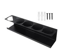 Support de bombe aérosol - Organiseur robuste pour bouteilles de peinture, 5 trous en acier, support de rangement pour lubrifiant, support mural, design peu encombrant pour atelier