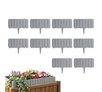 Support de bord pour jardin, décoration de clôture courte en 10 pièces | Bordure de paysage décorative, pour patio, parterres de , tapis de sol, pelouse, piscine, chemin de marche
