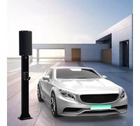 Support de borne de recharge extérieure robuste pour véhicules électriques, station de recharge autoportante avec câble de 150 cm, support de recharge renforcé pour une utilisation domestiqu