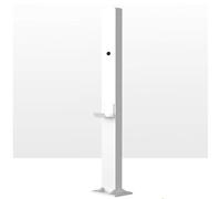 Support de borne de recharge robuste pour véhicules électriques, poteau de support pour station de recharge extérieure, colonne de recharge durable et organiseur de câbles pour véhicules éle