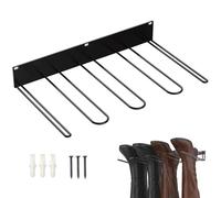 Support de bottes Cintres de rangement muraux pré-percés en métal robuste 16,3 x 9,3 x 2,4 pouces Étagère à chaussures résistante à la corrosion pour intérieur et extérieur Étagère à chaussures murale