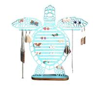 Support de boucles d'oreilles : présentoir de bijoux à vendre, crochet en forme de tortue marine, support pour colliers d'organisation | Femmes filles décoration de maison chambre coiffeuse vanité