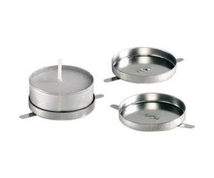 Support de bougie à chauffe-plat pour lanternes, métal