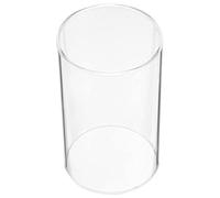 Support De Bougie Verre Transparent Cylindrique Protection Anti-Vent pour Bougies Pilier Décoration Romantique Et Élégante