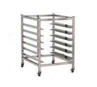 Support de boulangerie à chignon, chariot mobile multicouche, en acier inoxydable, pour le pain et la pizza, supporte jusqu'à 400 kg