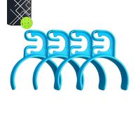 Support de Boule de cornichon de clôture | Accessoires de Sport 4 pièces, Support de Balle Portable | pour Backyard Gym Park School Clubs Ligues Cours Tournois Joueurs Débutants Athlètes