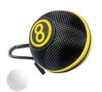 Support de boule de queue - Étui de billard à fermeture éclair avec boucle, accessoire d'entraînement portable | Boîte de rangement de piscine à coque rigide pour une Protection améliorée, fournitures