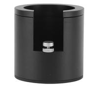Support de bourrage, support de porte-filtre, support de bourrage en alliage d'aluminium, base de station de bourrage à hauteur réglable pour porte-filtre de 51 mm, 53 mm, 58 mm (Noir)