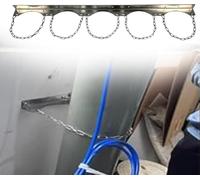 Support de bouteille de gaz - Support mural en acier inoxydable pour réservoirs de propane, argon, oxygène, soudure - Design stable et anti-basculement avec protection galvanisée