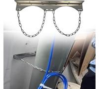 Support de bouteille de gaz - Support mural en acier inoxydable pour réservoirs de propane, argon, oxygène, soudure - Design stable et anti-basculement avec protection galvanisée
