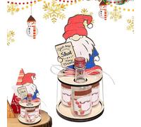 Support de bouteille de vin, support portable pour bouteilles d'alcool, rangement de bouteilles d'alcool, étagère de vin de Noël, réutilisable pour les fêtes de fin d'année pour les boissons