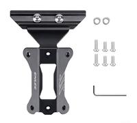 Support de bouteille d'eau en alliage sous selle, extension de tige de selle pour route, montagne pour vélo, double support adaptateur de rack unique, doré argenté (double)