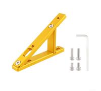 Support de bouteille d'eau pliable en alliage d'aluminium pour vélo avec angle pour un accès pratique, pour cadres avec trous de vis (doré)