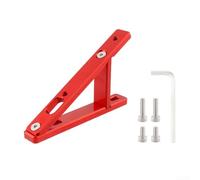 Support de bouteille d'eau pliable en alliage d'aluminium pour vélo avec angle pour un accès pratique, pour cadres avec trous de vis (rouge)