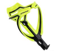 Support de bouteille d'eau pour VTT avec matériau en fibre de verre et moulage par injection bicolore, léger et compatible avec les trous de montage de bouteille d'eau de vélo (jaune fluo)