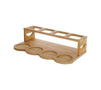 Support de bouteille d'huile - Organisateur de bouteille d'huile à 2 niveaux, organisateur d'huile d'olive pour armoire | Porte-objets en bois, porte-épices, porte-bouteilles d'huile, organisateur