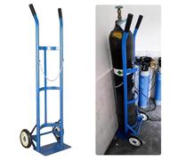 Support de bouteille d'oxygène 55 pouces, chariot à roulettes, support gaz soudage portable, oxygène robuste