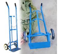 Support de Bouteille D'oxygène Chariot Porte-bouteilles D'oxygène à Roulettes à 2 Roues, Chariot pour Bouteille de Gaz de Soudage, Diable pour Bouteille D'acétylène