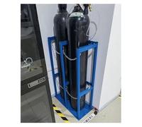 Support de bouteille d'oxygène en acier for usines, écoles et hôpitaux, gain de place.(# 27cm/10.6in-66x30x100cm)